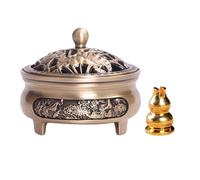 1 set Bruciatore di incenso Portainsertore antico Home Desktop Desktop Adorn