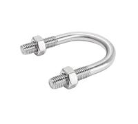 1 Set Bullone a U in acciaio inossidabile 304 con dadi Cerchio Cavallo M6 M8 M10 Viti a forma di Dado Costruzione e fissaggio installazione(M6x42 mm)