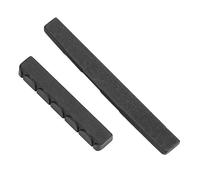 1 set capotasto e sella in ebano per chitarra classica, 5,2×0,8 cm e 8×0,8 cm, spaziatura tra le scanalature delle corde da 9 mm, nero