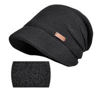 1 Set Cappello E Sciarpa Resistenti Al Freddo, Cappello Invernale, Cappello Caldo Lavorato A Maglia, Cappello Lavorato A Maglia Alla Moda, Attrezzatura Termica Per Esterni (Nero)