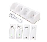 1 Set Caricabatterie per Batterie Ricaricabili con Slot Design e Indicatore Stato Compatibile con Controller Accessorio Essenziale