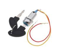 1 Set Chiave Interruttore Accensione Universale A 2 Fili Nero/blu Per Accessori Bici Scooter Elettrico Blocco Accensione(Nero)