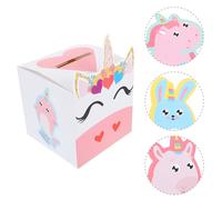 1 Set Children Unicorn Valentines Cards Bambini Scambia con scatola