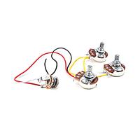 1 Set Chitarra Cablaggio 3 Vie A250K 2V 1T E Cablaggio Precablato Chitarra Cablaggio Riparazione Sostituzione