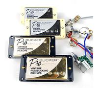 1 Set Chitarra Elettrica Alnico 5 Humbucker Pickup Nickel Silver Gold Cover Con Cablaggio Pickup chitarra elettrica