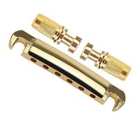 1 Set Chitarra Elettrica Stop Bar Bridge Cordiera Dado Colonna Regolabile Parti Compatibili Per Chitarra Elettrica(Gold)