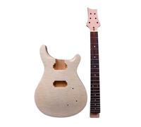 1 set chitarra kit collo Chitarra 22fret trapuntato Maple Cap Corpo Chitarra Mogano Acero Palissandro Chitarra Tastiera FAI DA TE Chitarra