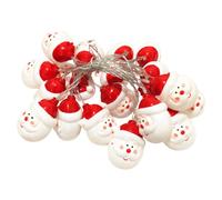 1 Set Christmas Atmosphere Lamp String 20 LEDs Red Hat Santa Lamp Decor