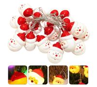 1 Set Christmas Atmosphere Lamp String 20 LEDs Red Hat Santa Lamp Decor
