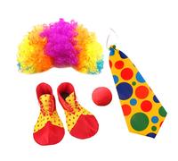 1 set clown cravatta per scarpe da scarpa da scarpa costume da clown oggetti di