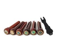 1 Set Cocobolo Legno Ponte Piroli Corde Chitarra Coni Fissi Corde Chitarra Pioli Fissi Chiodi Corda Chitarra Texture Legno Pioli di Ricambio