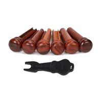 1 set Cocobolo legno ponte piroli corde chitarra coni fissi corde fisse perni corde chiodi stringa texture legno pin set chitarra