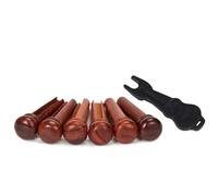 1 Set Cocobolo Ponte In Legno Piroli Corde Chitarra Coni Fissi Corde Chitarra Piedini Fissi Chiodi Corda Chitarra