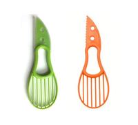 1 set, coltello per avocado 3 in 1, multifunzione per il taglio dell'avocado, per il taglio del nocciolo e della