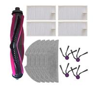 1 set, compatibile con Eureka, E20, compatibile con Evo, Plus Robot aspirapolvere Principale Spazzola laterale Filtro Mop Panno Kit Sostituisce gli accessori(B)