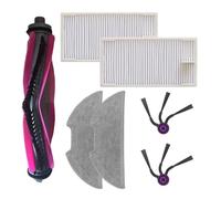 1 set, compatibile con Eureka, E20, compatibile con Evo, Plus Robot aspirapolvere Principale Spazzola laterale Filtro Mop Panno Kit Sostituisce gli accessori(A)