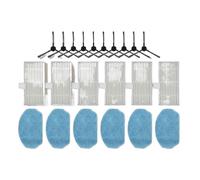1 set, compatibile for EICOBOT, BR150, compatibile for Cecotec, for 999 for accessori for aspirapolvere robot 6 panni for scopa 10 kit spazzole laterali