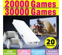 1 Set Console di gioco domestica, plug and play, oltre 30.000 giochi classici retrò, 20+ giochi emulatori PSP/FC/GBA con funzione di salvataggio, cartuccia per proiezione HD, joystick arcade, supporta