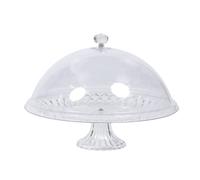 1 Set Copertura Antipolvere Trasparente Dolce Stand Per La Festa Piatto Di Paletta Da Con Coperchio Supporto Porta Cupcake Acrilico Aperitivo Torta
