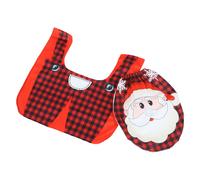 1 set copriwater con motivi natalizi, tappetino per WC, tappeto natalizio