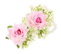 1 set corpetto da sposa fiore all'occhiello fiore artificiale sposo fiore