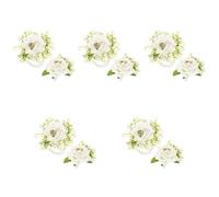 1 set corpetto da sposa fiore all'occhiello fiore artificiale sposo fiore