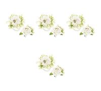 1 set corpetto da sposa fiore all'occhiello fiore artificiale sposo fiore