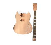 1 Set Corpo Per Chitarra Elettrica Fai Da Te Incompiuto Manico Per Chitarra In Mogano 22 Tasti 24,75 Pollici