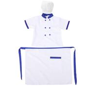 1 set costume da cuoco per bambini grembiule per bambini cappello da cuoco