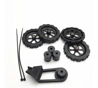 1 set CR-10/CR10S distanziatore/supporto for letto in alluminio solido con staffa di scarico della trazione 4 pezzi dado di livellamento a torsione grande distintivo(Set 2)