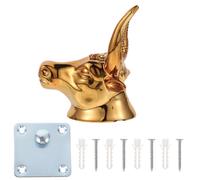 1 Set Creative Bull Head Guitar Guanti da parete a parete Ukulele Hook (Golden)