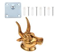 1 Set Creative Bull Head Ukulele Hook Gancio Guitar Guitar Hanger (Golden)