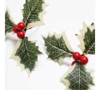 1 set da 10 pezzi Bacche natalizie artificiali rosse per decorare l'albero di Natale e le corone, adatto anche per San Valentino e come regalo Tagli UnicaABS