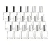 1 set da 15 ml di bottigliette da viaggio ricaricabili per profumo - flaconi spray in vetro trasparente con imbuti, contenitori vuoti per fragranze con nebulizzazione fine per mini dispenser portatili