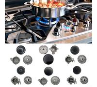 1 set da 3 pezzi con bruciatore a cappello, coperchio per fornello a gas (piatto 75)