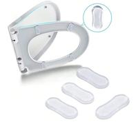 1 Set da 5 Pezzi, Set Universale di Paracolpi per Sedile del WC - Guarnizioni in Silicone Antiscivolo e Silenziose di Qualità Superiore per Protezione dagli Urti del Coperchio, Cuscinetto per Sedile d