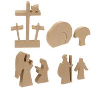 1 set decorazioni pasquale in legno Gesù adorna gli ornamenti di Pasqua