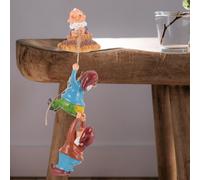 1 set del cortile a ciondolo statue nano cortile sospeso elfo figura