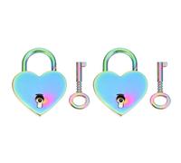 1 Set delicato coppia Wishing Block Semplice colore Love Block Plating Wishing