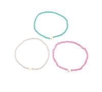 1 Set della Boemia Estate Colorate Perline di Riso Perline del Cuore Caviglia per Le Donne Boho Ocean A Piedi Nudi Beach Leg Bracciale Cavigliera Set Femminile Nice And Clever