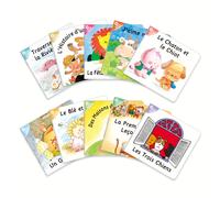 1 Set di 10 Libri Illustrati per Bambini: Dieci Storie Fatate Francesi per l'Apprendimento Precoce e la Stimolazione Cognitiva dei Piccoli Lettori