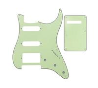 1 Set Di 11 Fori Per Battipenna Per Chitarra Elettrica ST, Piastra Antigraffio HSS, Piastra Posteriore E Viti(Mint green 3)