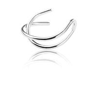 1 Set di 2 Ear Cuff, Ear Cuff, No Piercing, Earcuff, Ear Cuff Doppio Argento Clever And Attractive