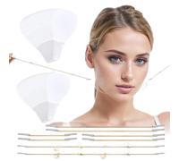 1 set di 20 cerotti + 8 corde di sollevamento, adesivi per lifting istantanei invisibili, nastro per lifting degli occhi, strumenti di bellezza per il lifting del viso