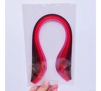 1 set di 200 strisce di carta per quilling, dimensioni 5 mm x 39 cm, per lettere artistiche, bordi e dettagli di carta ornamentale (rosso)