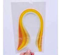 1 set di 200 strisce di carta per quilling, dimensioni 5 mm x 39 cm, per lettere artistiche, bordi e dettagli decorativi in carta (giallo)
