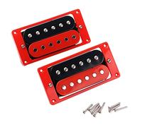 1 Set Di 2pcs Rosso E Nero Humbucker Doppio Bobina Per Bobina Per Bobina Per Pickup Per Chitarra Elettrica LP Pickup chitarra elettrica