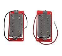 1 Set di 2pcs Rosso Nero Humbucker Doppio Bobina per Bobina Ponte Collo per Pickup per Chitarra Elettrica LP Pickup Chitarra elettrica