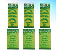 1 set di 36 pezzi puntelli barba partito irlandese St. Patrick Day baffi