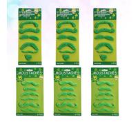 1 set di 36 pezzi puntelli barba partito irlandese St. Patrick Day baffi